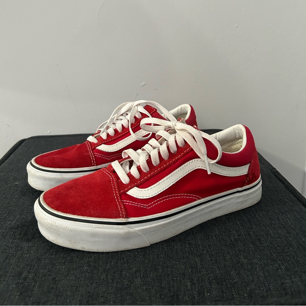 Red Low-top Vans